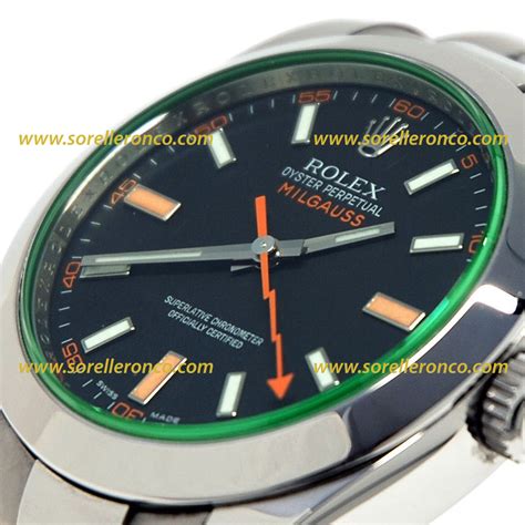 rolex milgauss nero vetro verde|Acquista Rolex Milgauss su Chrono24.